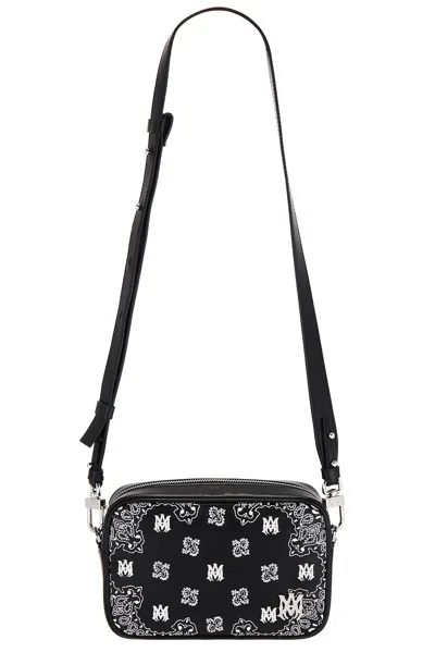 Amiri Bandana Camera Case Bag In Black