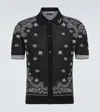 Amiri Bandana Polo Shirt In Black