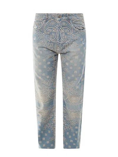 Amiri Bandana Jeans In Blue