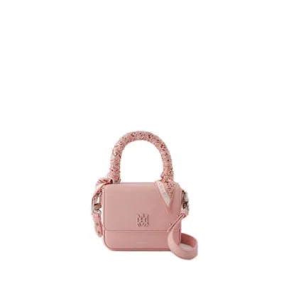 Amiri Bandana Logo Plaque Micro Tote Bag In Pink