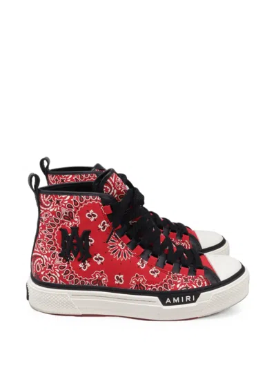 Pre-owned Amiri Bandana Ma Court Sneakers In Red