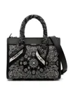Amiri Bandana Micro Triangle Crossbody Bag In Black