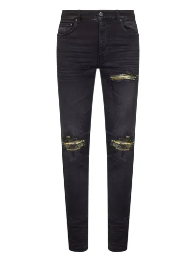 Amiri Bandana-patch Distressed Jeans