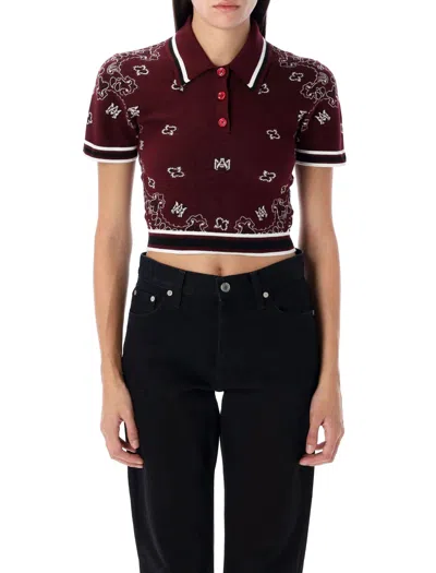 AMIRI AMIRI BANDANA POLO SHIRT