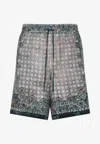 Amiri Multicolor Bandana Silk Bermuda In Multi
