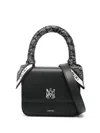 Amiri Bandana-scarf Leather Mini Bag In Black