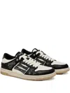 Amiri Pacific Bones Bandana-print Leather Sneakers In Black