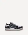 Amiri Skel Top Black Low Top Sneakers With Logo Patch On The Tongue And Logo Lettering On The Heel In Leat