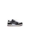 Amiri Skel Top Black Low Top Sneakers With Logo Patch On The Tongue And Logo Lettering On The Heel In Leat