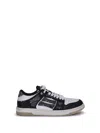 Amiri Skel Top Black Low Top Sneakers With Logo Patch On The Tongue And Logo Lettering On The Heel In Leat