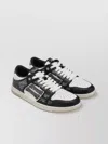 Amiri Pacific Bones Bandana-print Leather Sneakers In Black