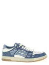 Amiri Men Tow-tone Leather Bandana Skel Sneakers In Blue