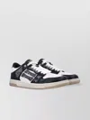 Amiri Skel Top Black Low Top Sneakers With Logo Patch On The Tongue And Logo Lettering On The Heel In Leat In Black