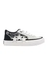Amiri Sunset Skate Paisley-printed Suede Sneakers In Black