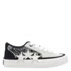 Amiri Sunset Skate Paisley-printed Suede Sneakers In Black