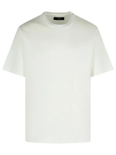 Amiri Graphic Print Back Cotton T-shirt In White