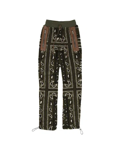 Amiri Bandana-print Track Pants In Gray
