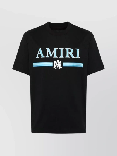 Amiri Bar Logo Crewneck T-shirt In Black