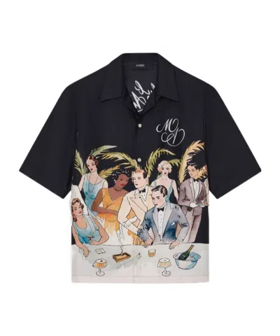 AMIRI ILLUSTRATION-PRINT SHORT-SLEEVE SHIRT