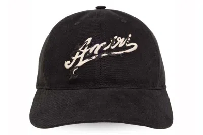 Pre-owned Amiri Baroque Logo Dad Cap Black