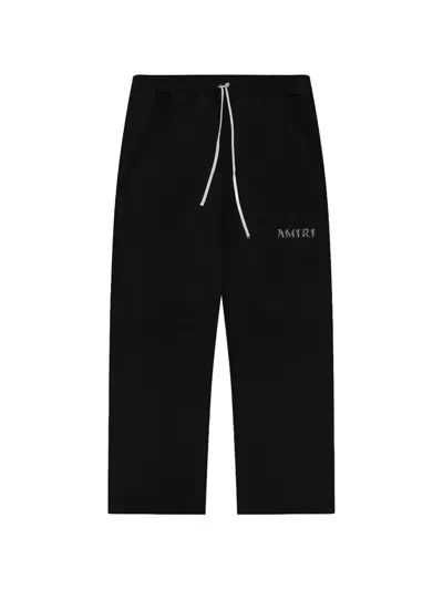 Amiri Baroque Logo Track Pants In Black