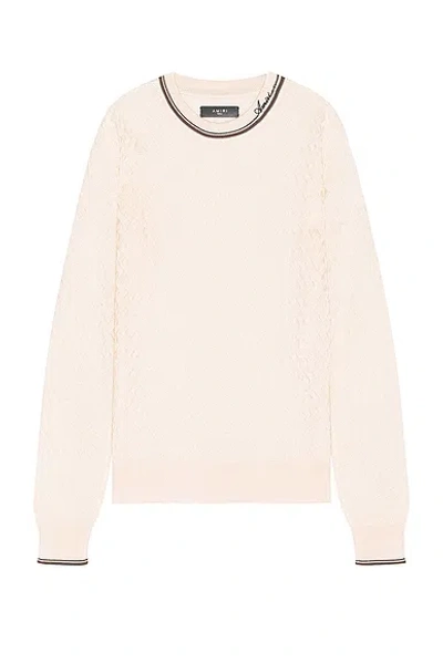 Amiri Basket Stitch Crew In Cork