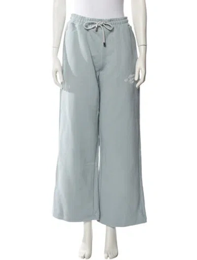Pre-owned Amiri Beaded Accents Sweatpants In Blue