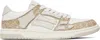 Amiri Ma Quad Skel Top Low Sneakers In Birch