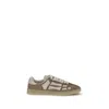 Amiri Beige Calf Leather Bos Taurus Athletic Sneakers In Brown