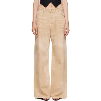 Amiri Beige Carpenter Jeans In Sand