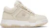 Amiri Beige Croc Debossed Ma-1 Sneakers In White