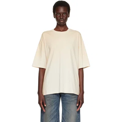 Amiri Beige Ma Oversized T-shirt In Animal Print