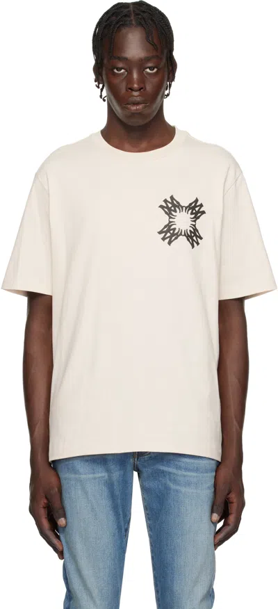Amiri Quad Xo Crew Neck Graphic Print T-shirt In White