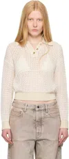 Amiri Open Back Crochet Polo Shirt
