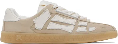 Amiri Beige Pacific Bones Sneakers In Multi