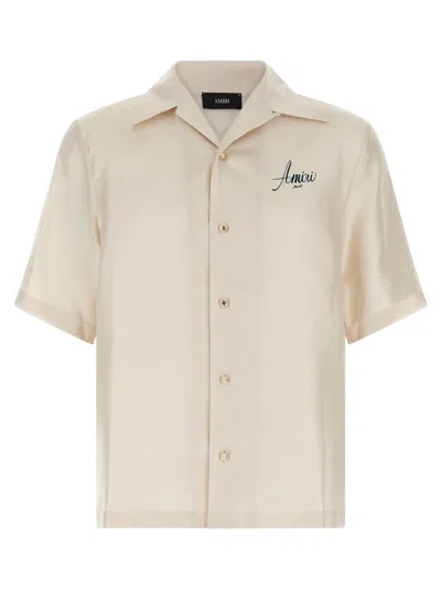 AMIRI BEIGE SOLID LOGO SHIRT