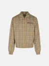 Amiri Virgin Wool Blend Jacket With Point Collar In Brown