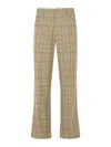Amiri Beige Virgin Wool Blend Trousers Men In Nude