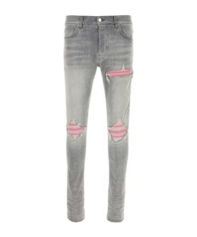 Amiri Belt-loop Casual Pants In Gray