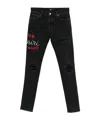 Amiri Belt Loop Jeans In Black