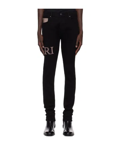 Amiri Belt-loop Jeans In Black