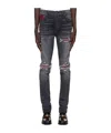 Amiri Belt-loop Jeans In Black