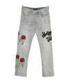 Amiri Belt Loop Jeans In Blue