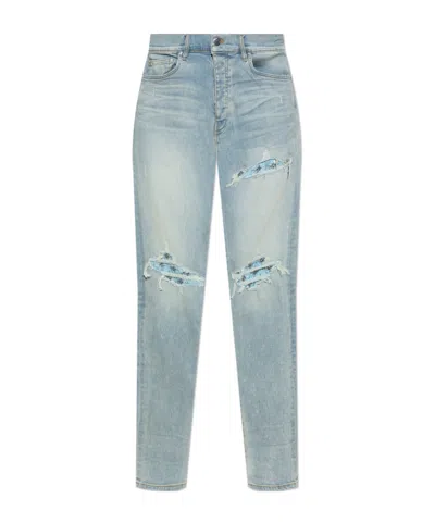Amiri Belt-loop Jeans In Gray