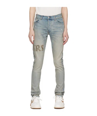 Amiri Belt-loop Jeans In Gray