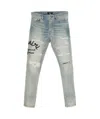 Amiri Belt-loop Jeans In Gray