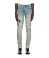 Amiri Belt-loop Jeans In Gray