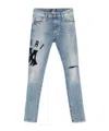 Amiri Belt-loop Jeans In Gray