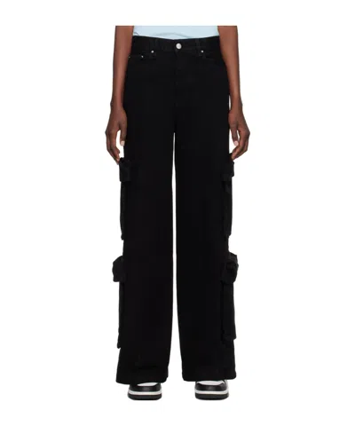 Amiri Belt Loop Work Casual Pants In Black