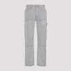 Amiri Striped Cotton Carpenter Pant In Gray
